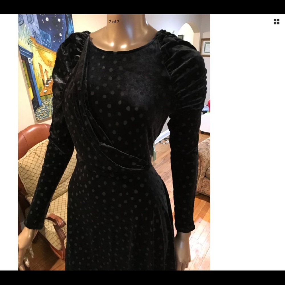 NWT topshop velvet asymmetrical dress size 8 - Picture 8 of 8